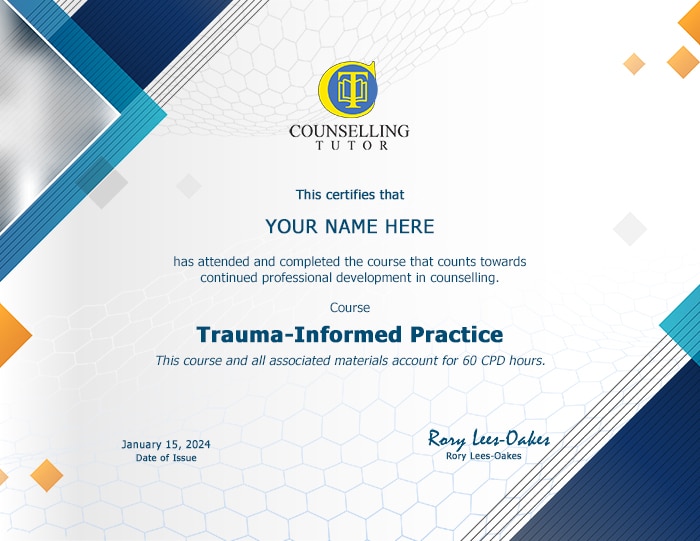 Introduction to Trauma-Informed Practice_Certificate_with Your Name Here-60 CPD hours Introduction to Trauma-Informed Practice_Certificate_with Your Name Here-60 CPD hours