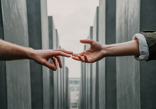 Make a difference - hands meeting Make a difference - hands meeting