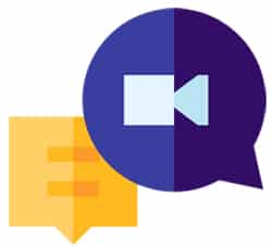 What is Online Counselling and Psychotherapy: icons showing online therapy through video and messaging or email What is Online Counselling and Psychotherapy: icons showing online therapy through video and messaging or email