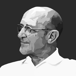 Carl Rogers 250x250 Carl Rogers' Theory - a black-and-white profile image of Carl Rogers