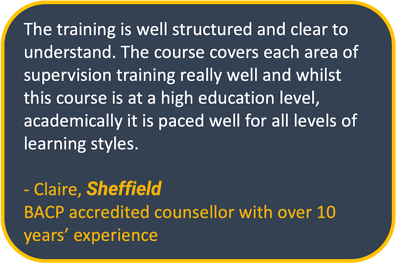 Counsellor supervisor training 12 Counsellor supervisor training 12