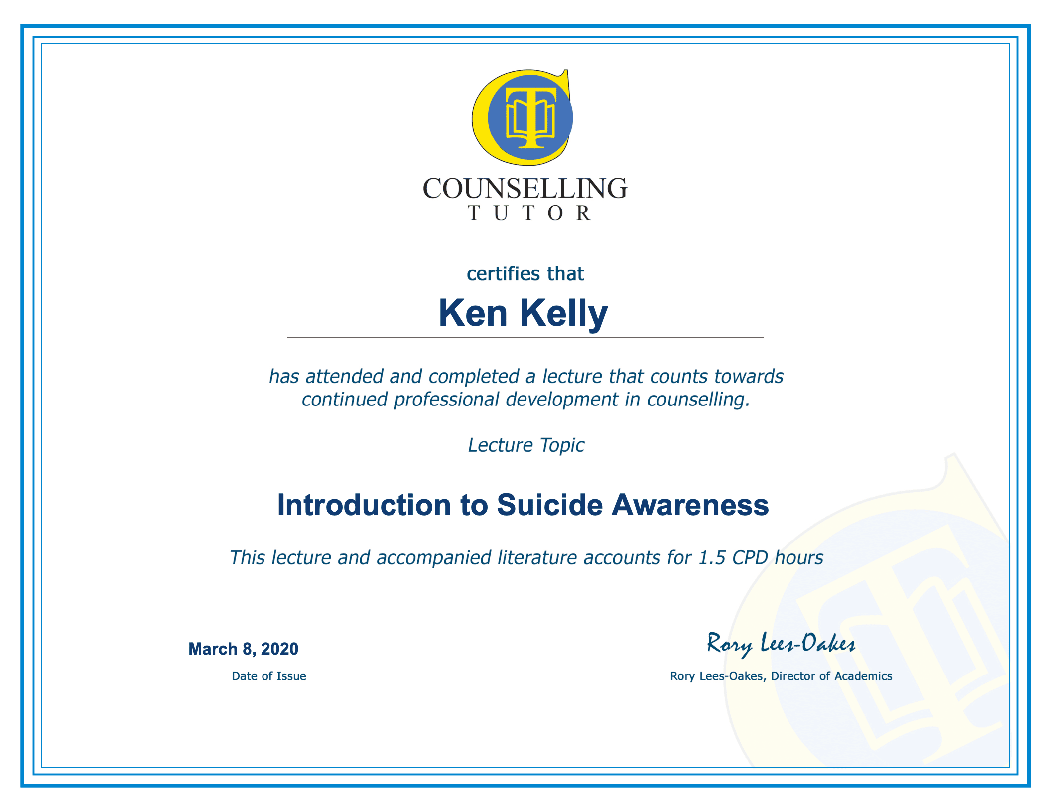 Online CPD for counsellors Online CPD for counsellors